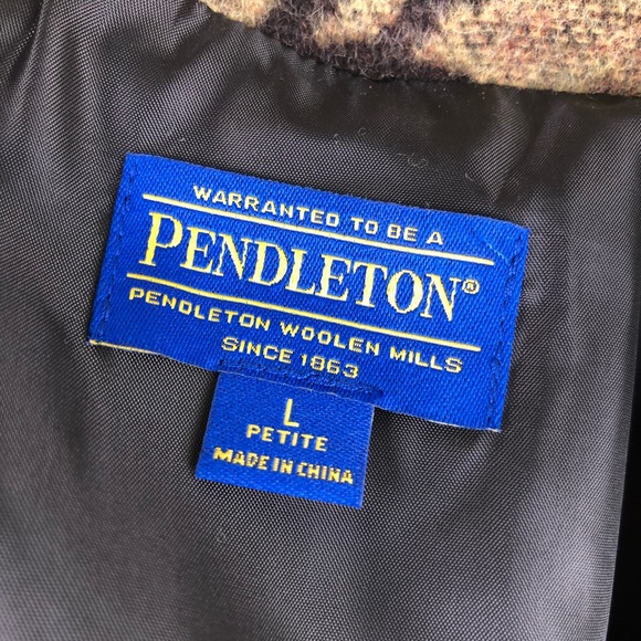 PENDLETON Roses Floral Wool Blend Jacket Size PL - Picture 7 of 8